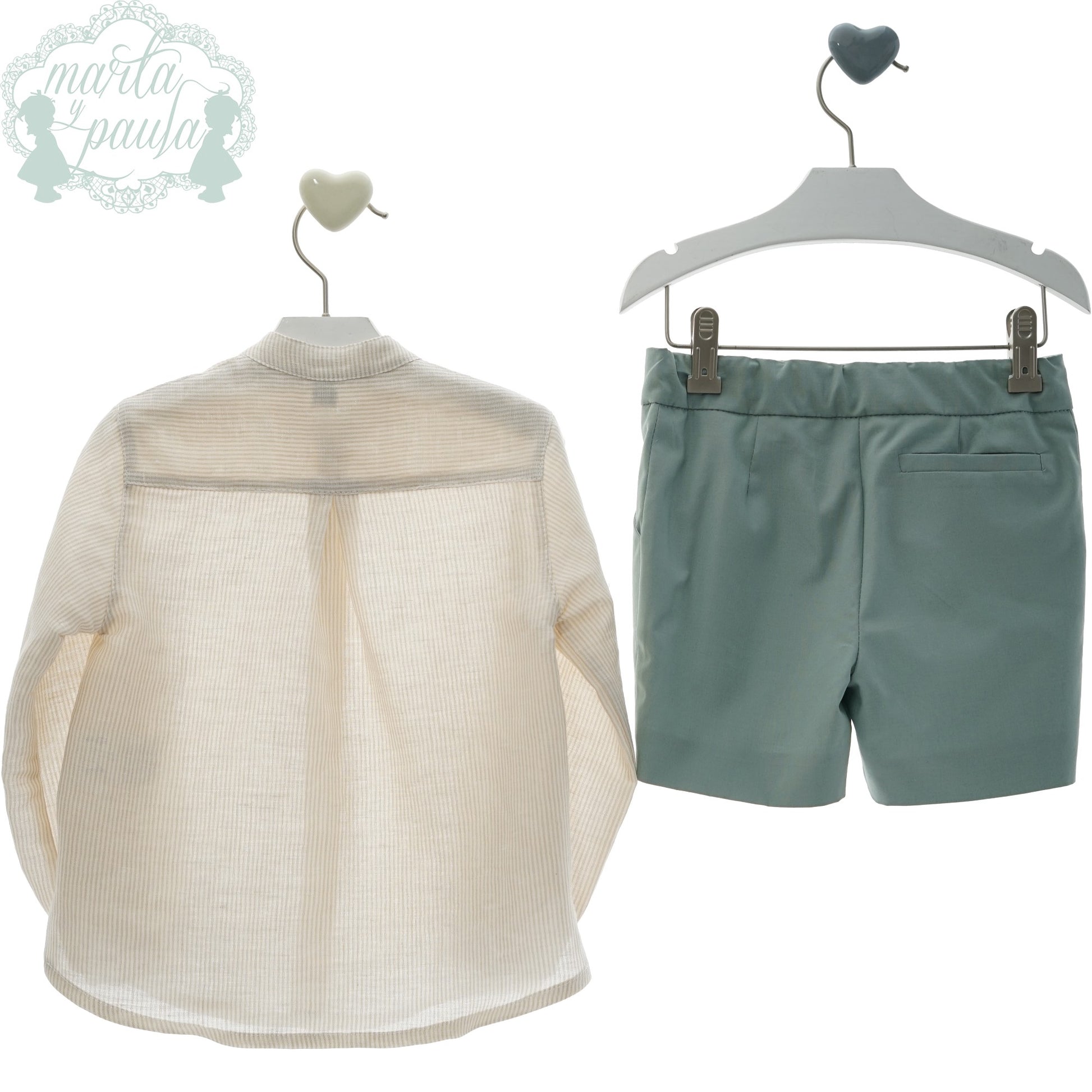 TRAJE INFANTIL NIÑO BERMUDA VERDE