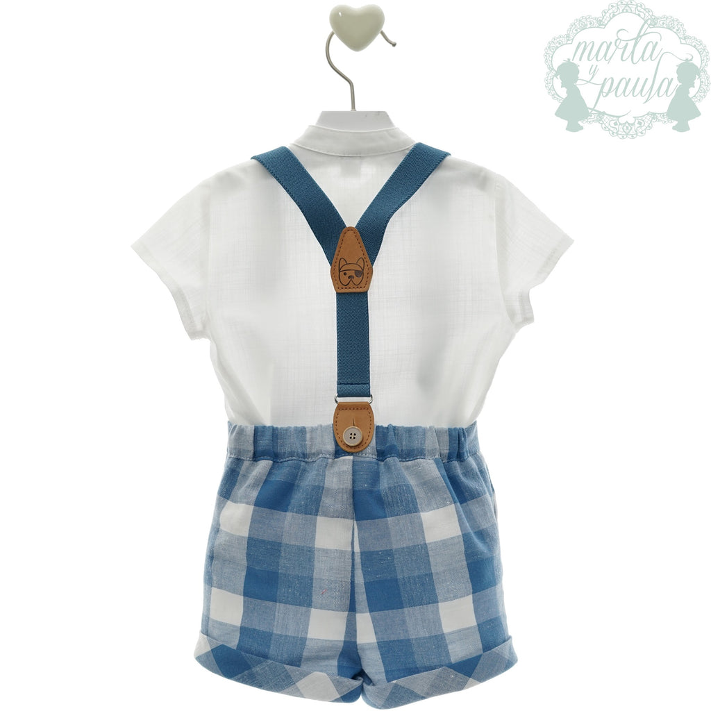CONJUNTO NIÑO TIRANTE AZUL