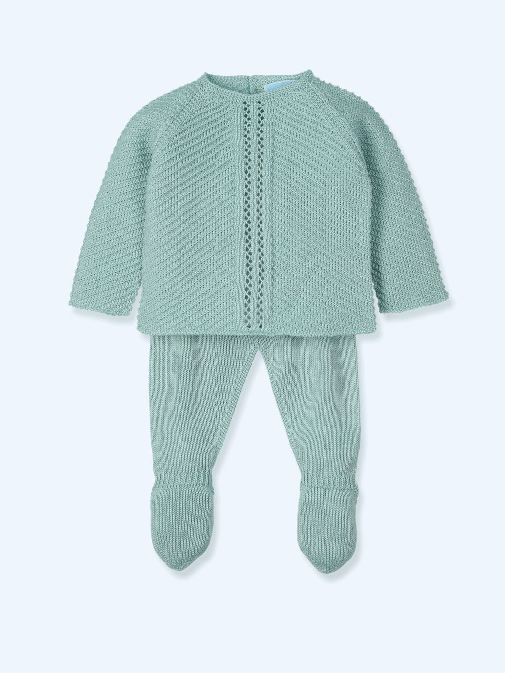 Conjunto de polaina en aguamarina