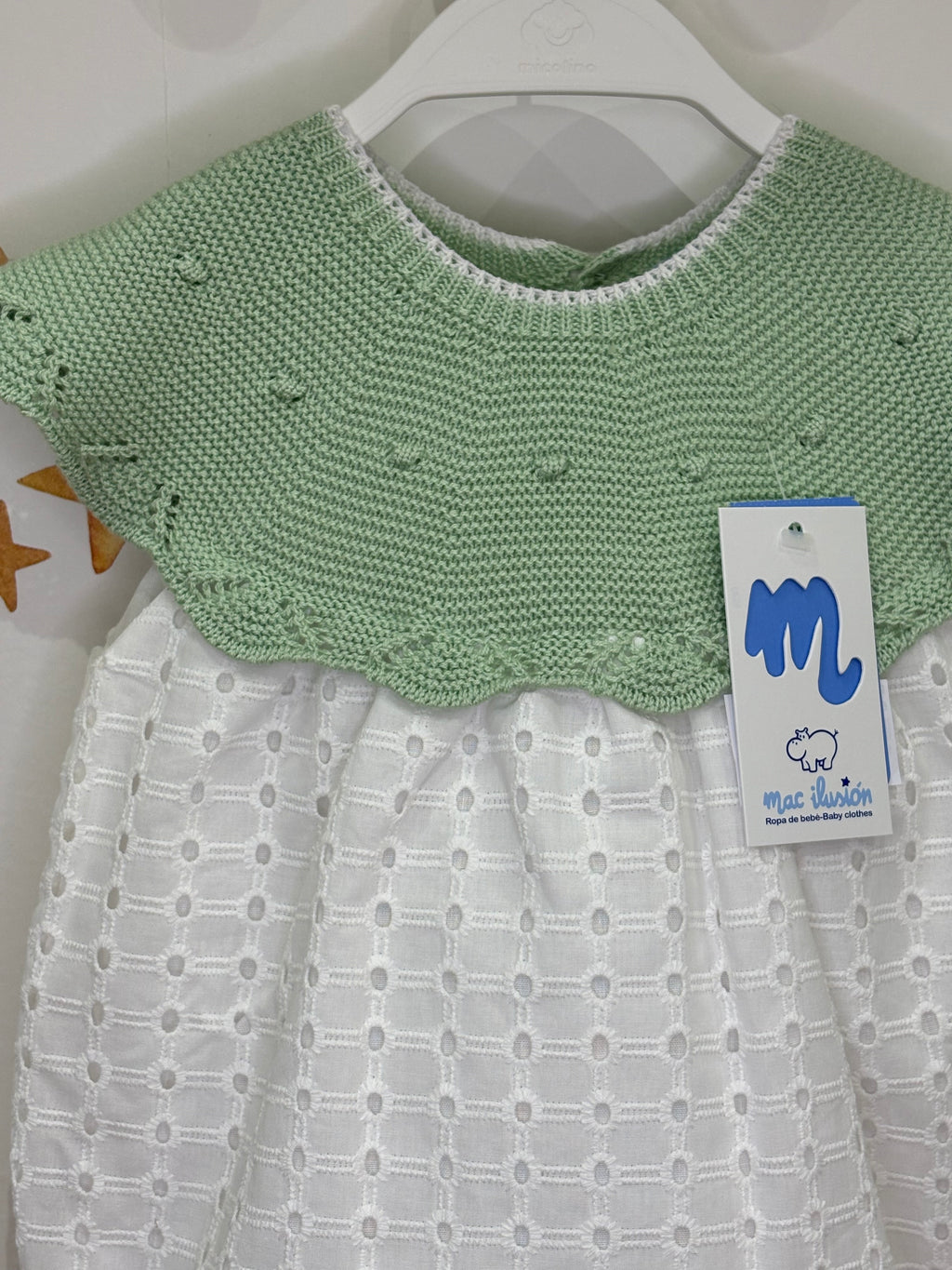 Pelele combinado en verde pera