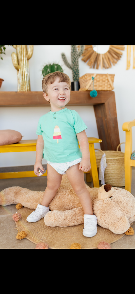 Conjunto dos piezas camiseta helado