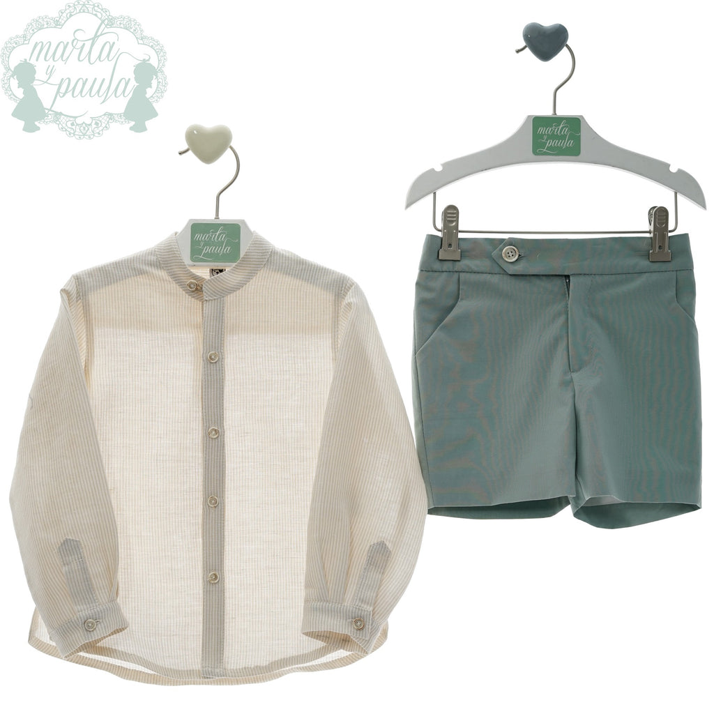 TRAJE INFANTIL NIÑO BERMUDA VERDE