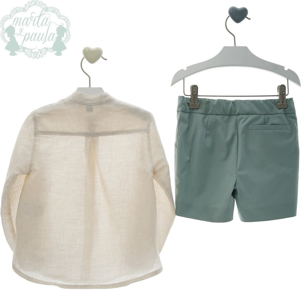 TRAJE INFANTIL NIÑO BERMUDA VERDE
