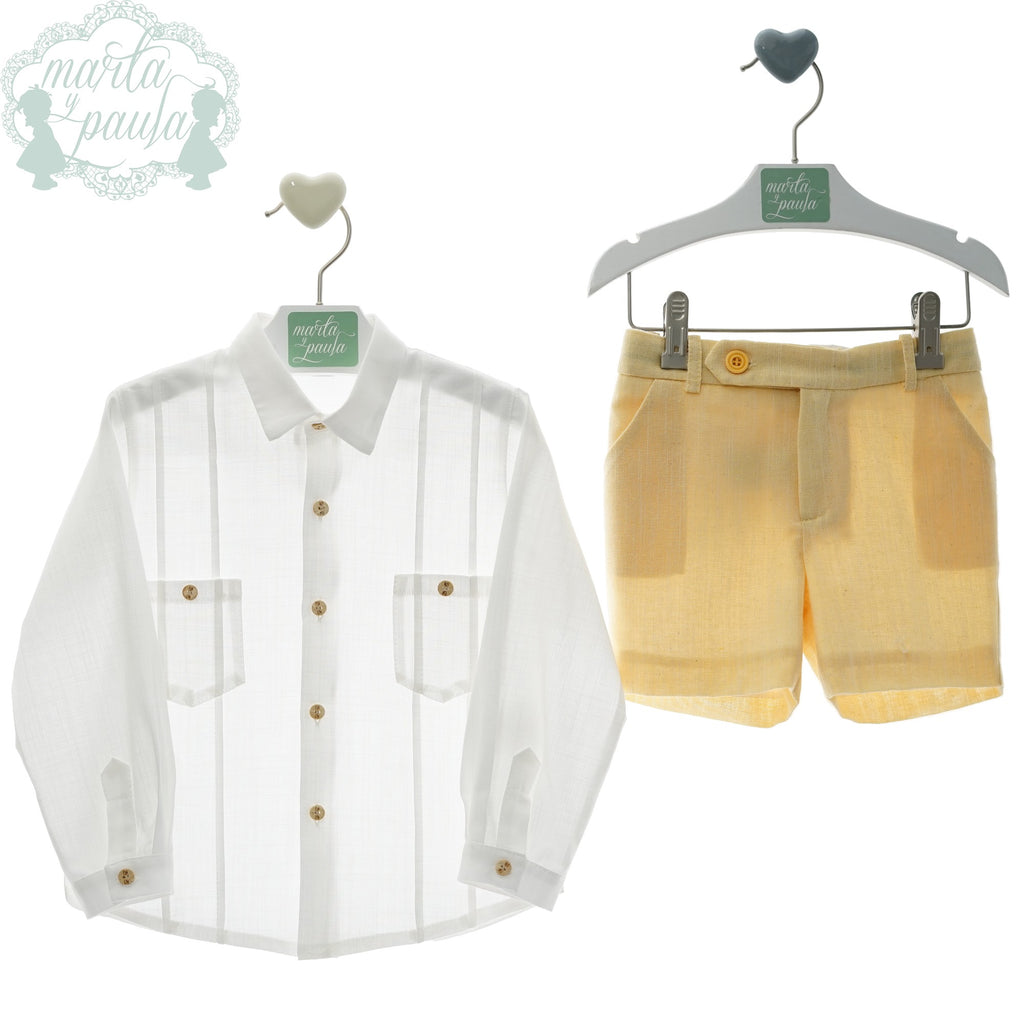 TRAJE INFANTIL NIÑO AMARILLO