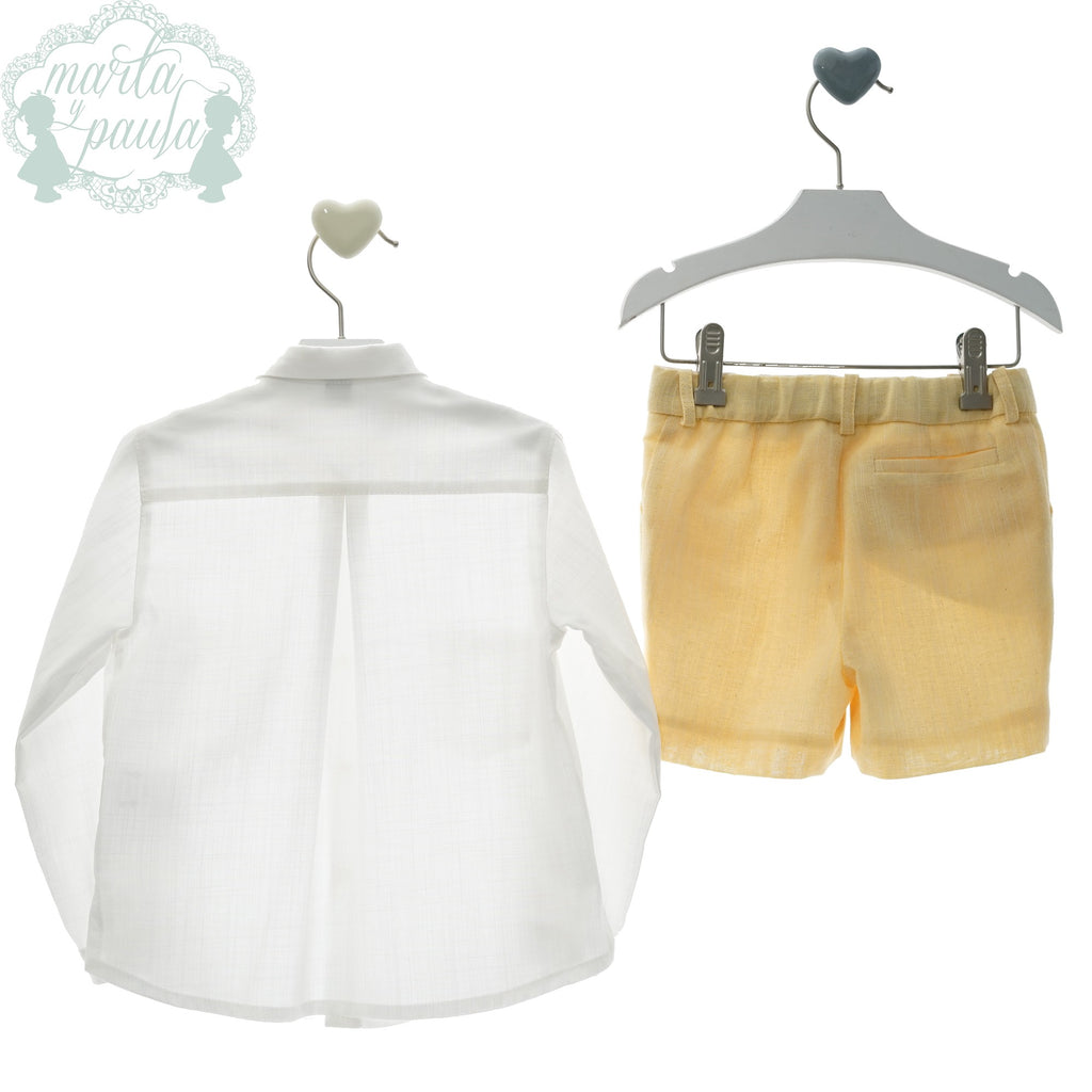 TRAJE INFANTIL NIÑO AMARILLO
