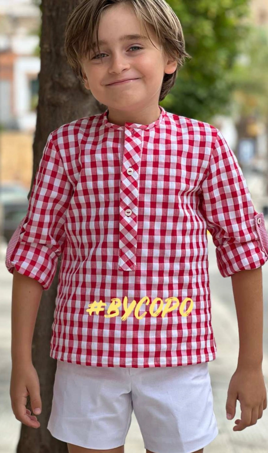 TRAJE INFANTIL VICHY NIÑO