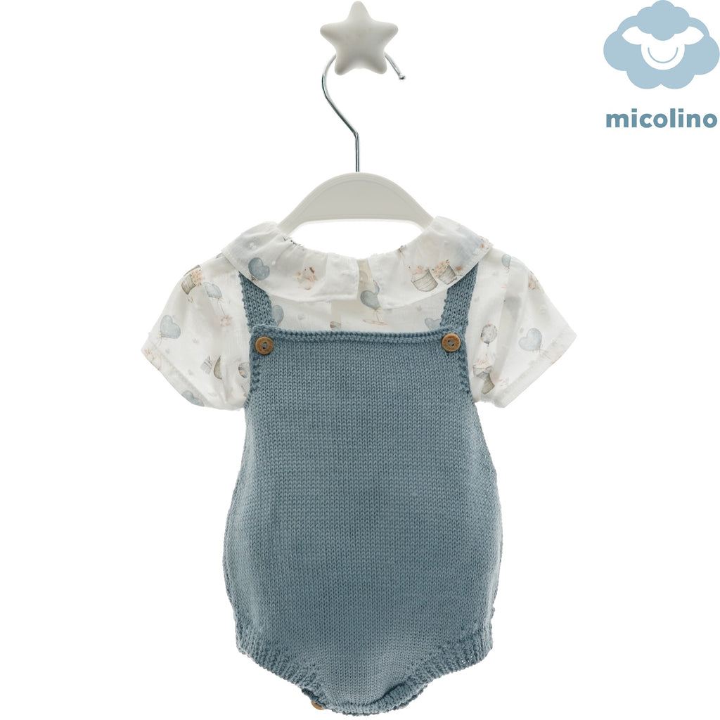 conjunto ranita punto azul
