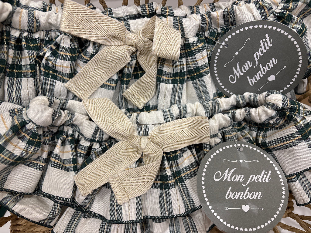 Braguita falda volante lurex