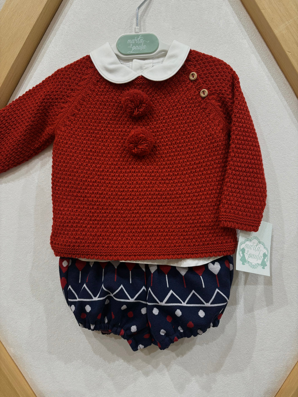 Conjunto 3 piezas borgoña