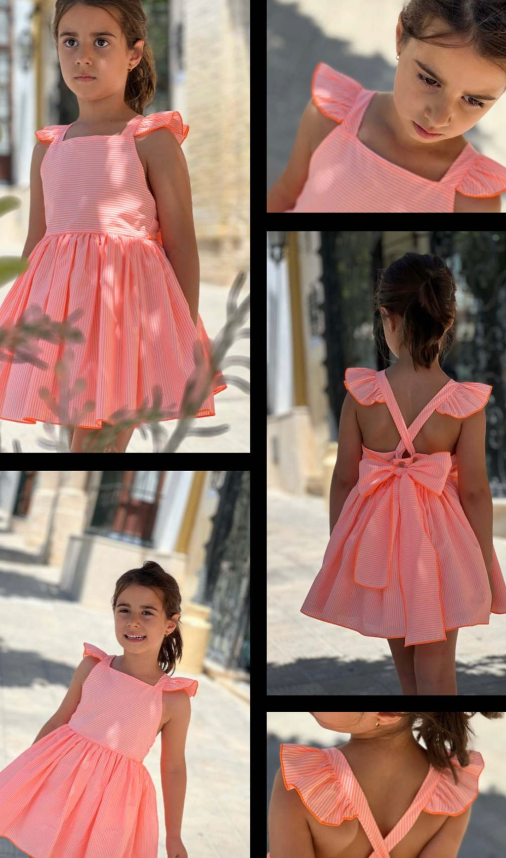 VESTIDO FLUOR NARANJA