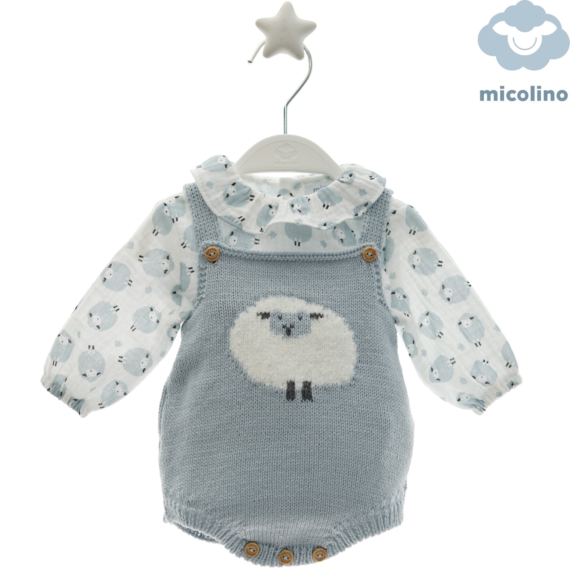 conjunto dos piezas azul Constanza