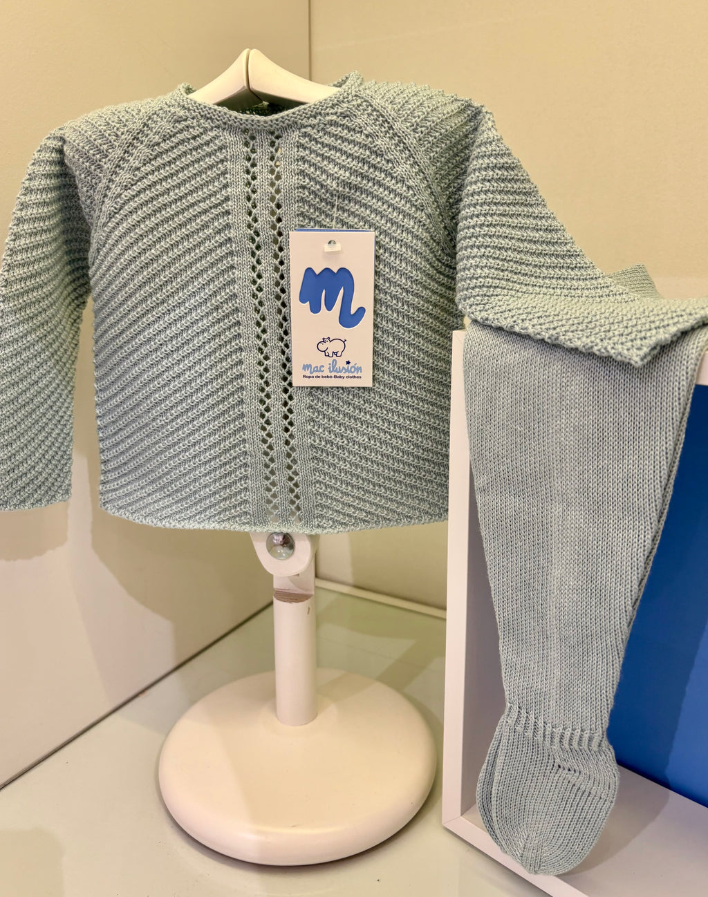 Conjunto de polaina en aguamarina