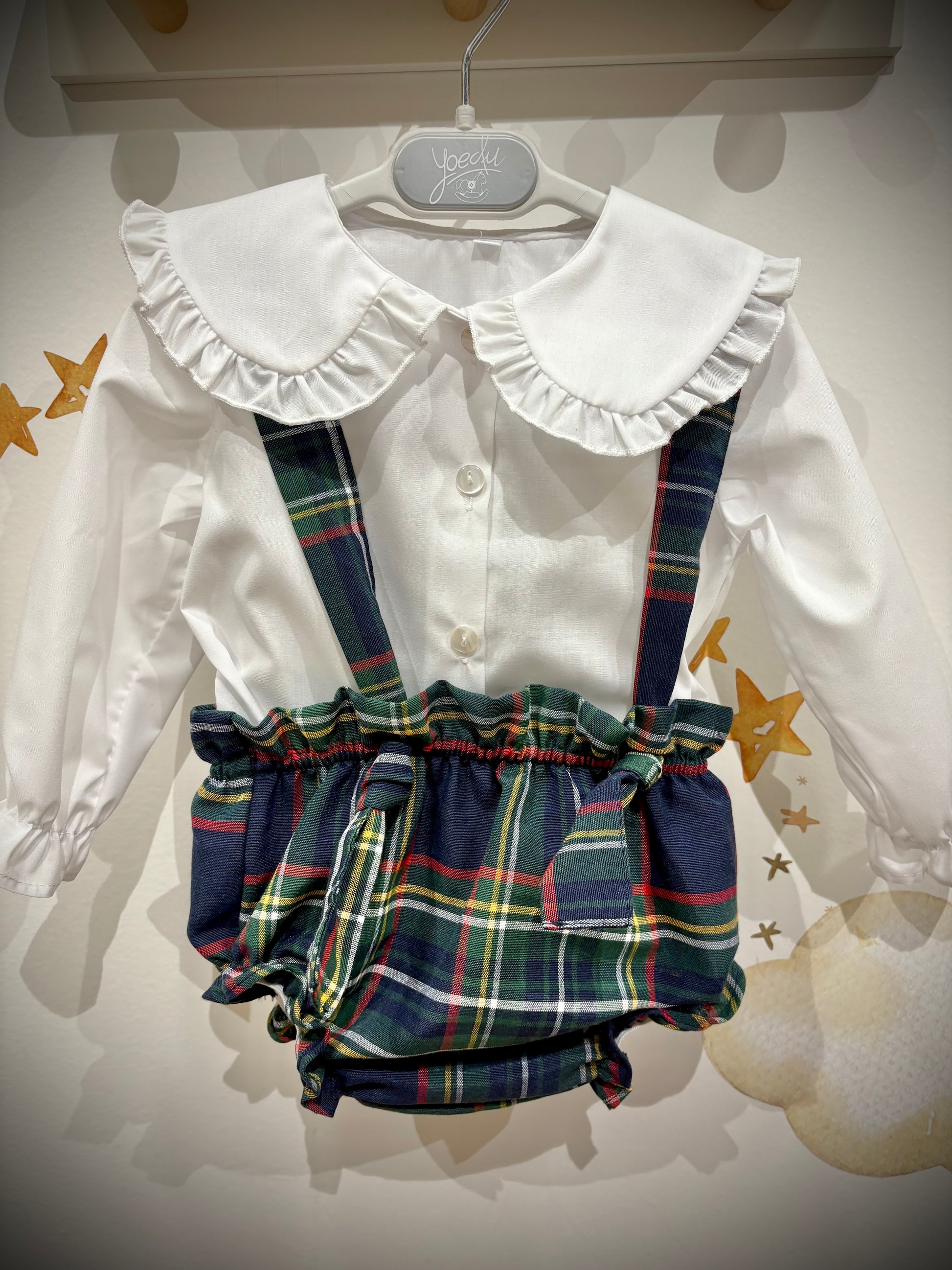 Conjunto ranita cuadros