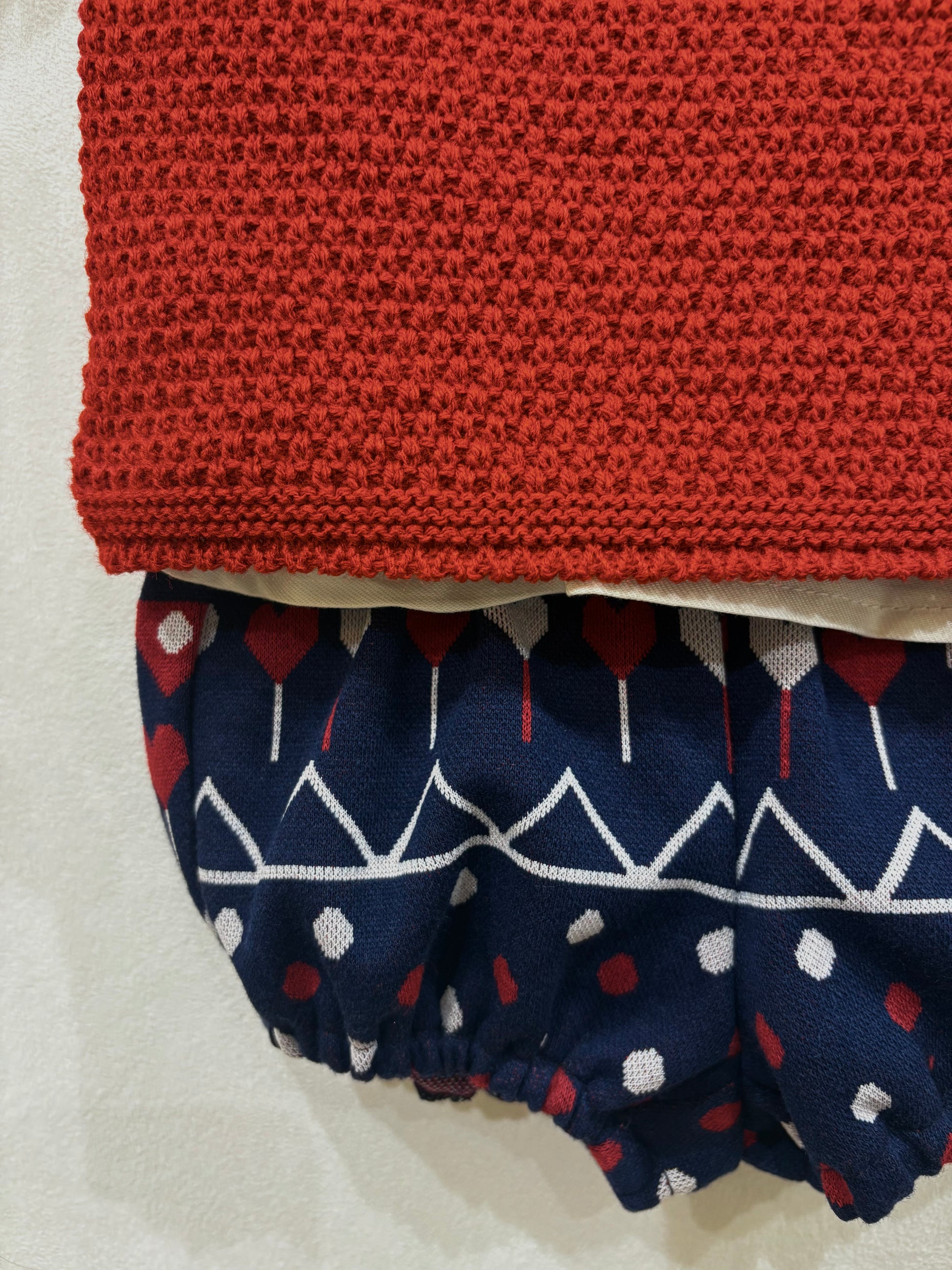 Conjunto 3 piezas borgoña