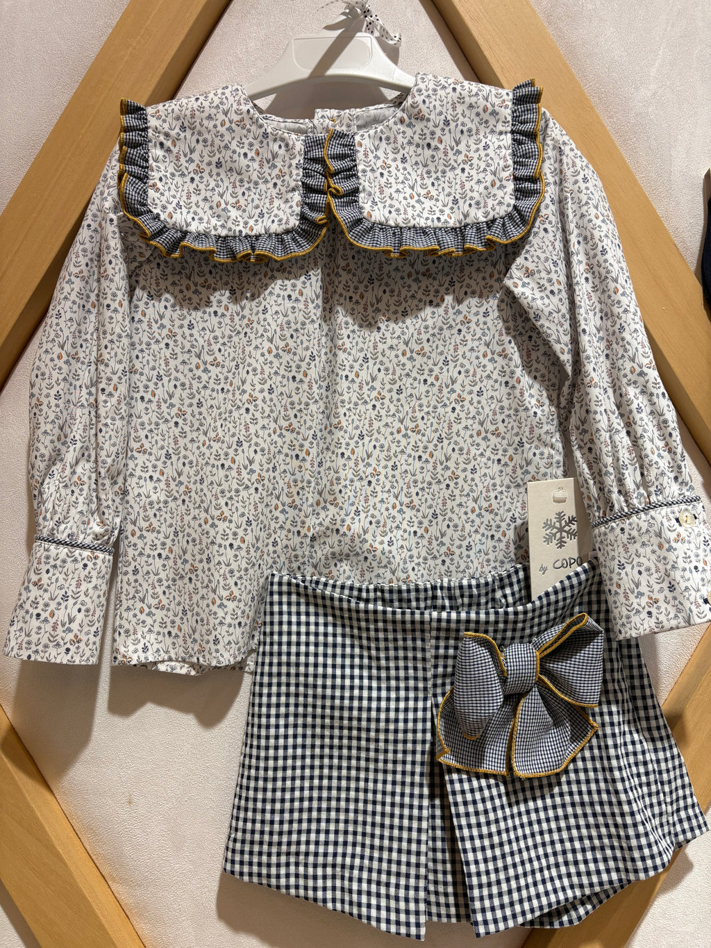 conjunto vichy La Peppa niña