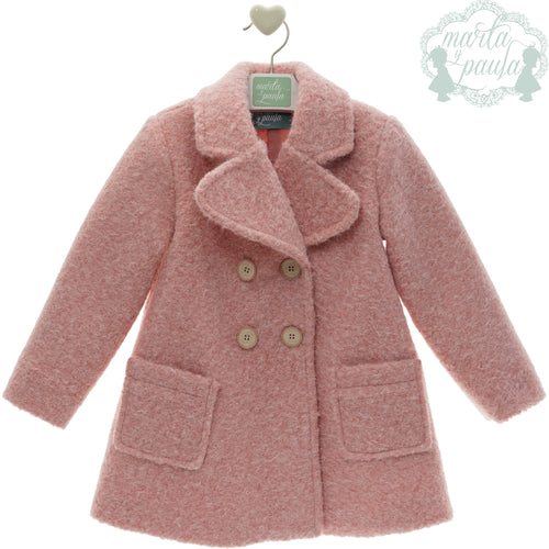 ABRIGO INFANTIL BAGUILLA ROSA O CRUDO