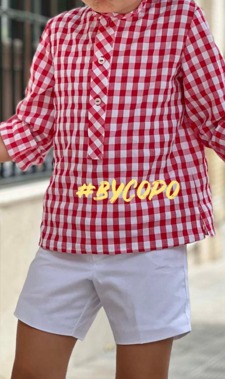TRAJE INFANTIL VICHY NIÑO