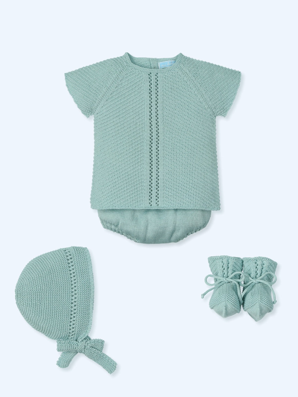 Conjunto  4 piezas verde agua