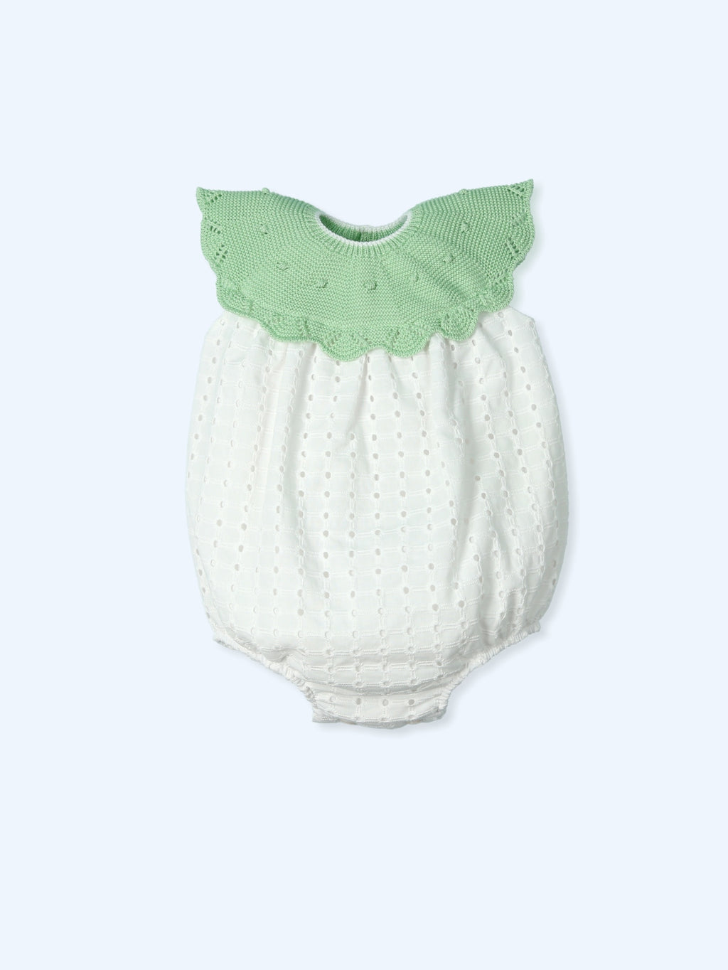 Pelele combinado en verde pera