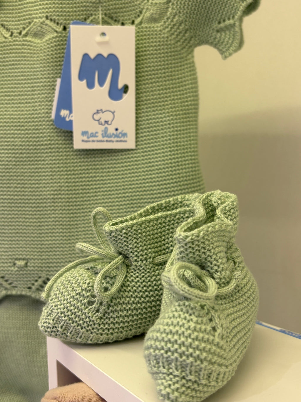Conjunto 4 piezas verde pera
