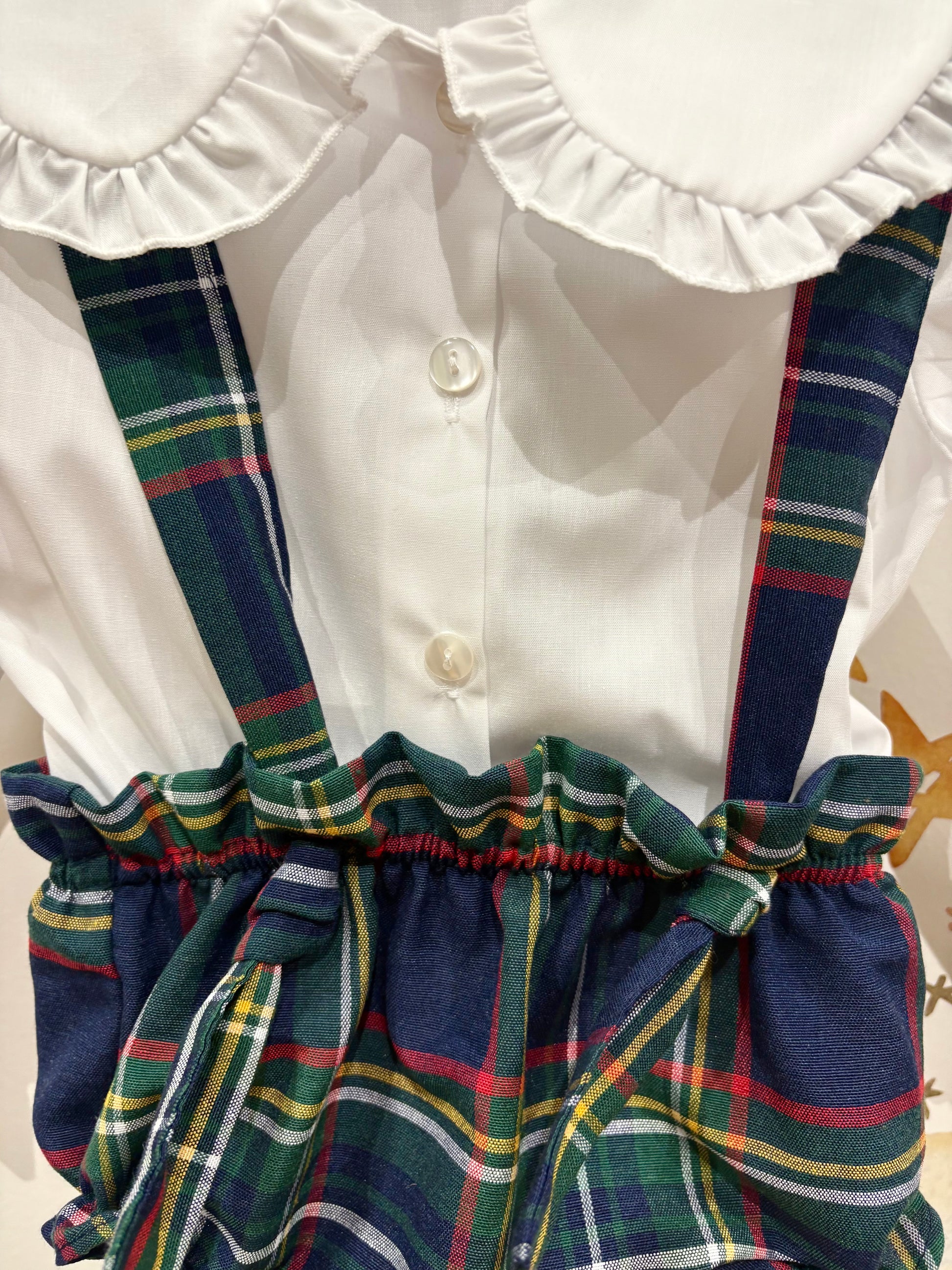 Conjunto ranita cuadros