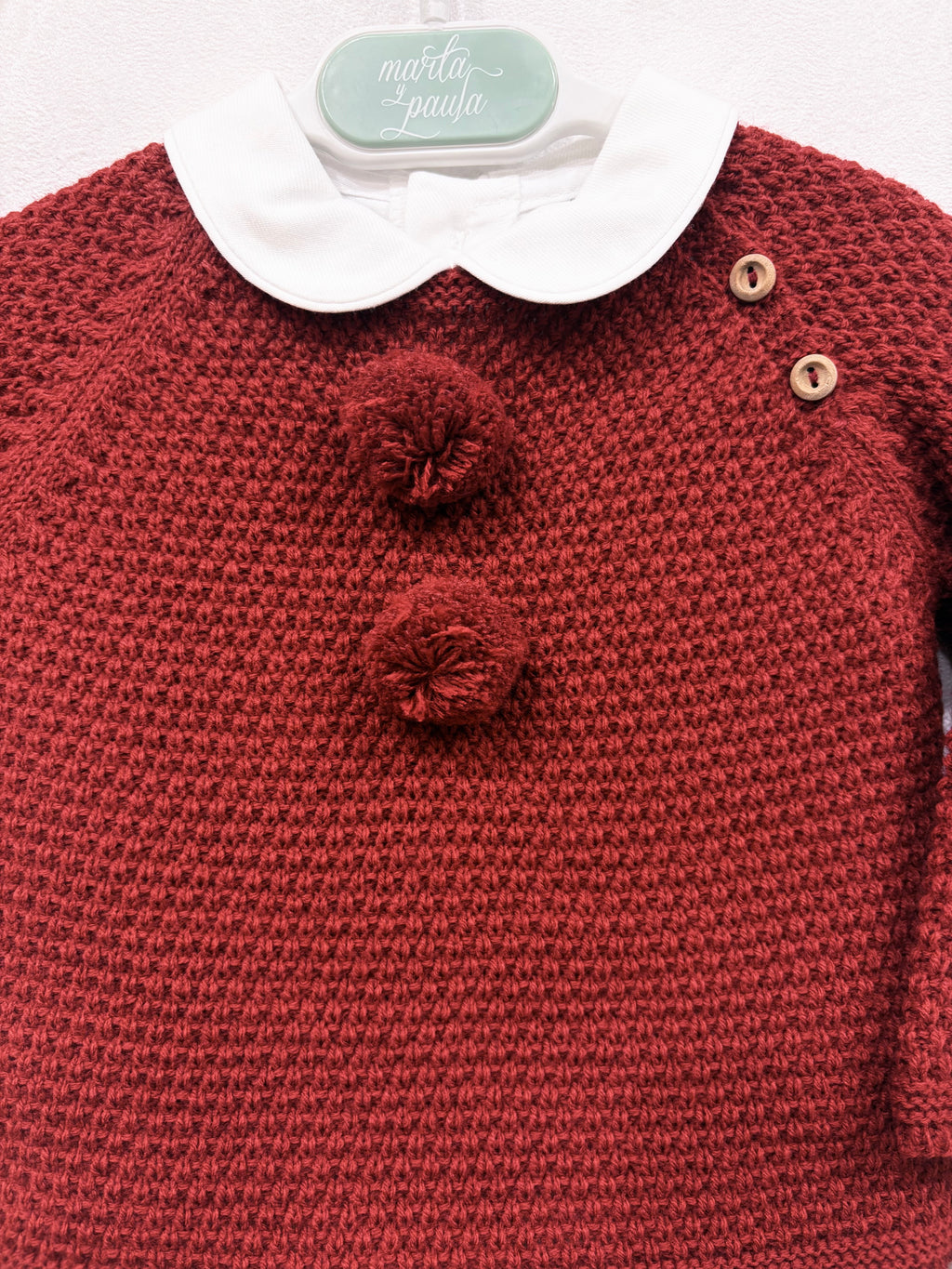 Conjunto 3 piezas borgoña