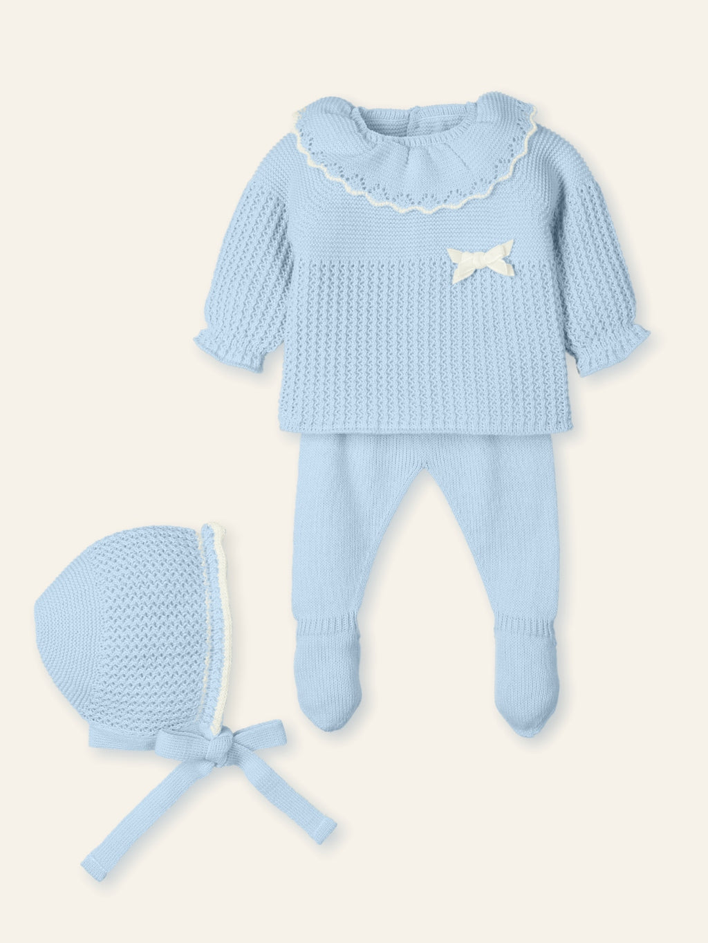 CONJUNTO 3 PIEZAS nude, azul o natural