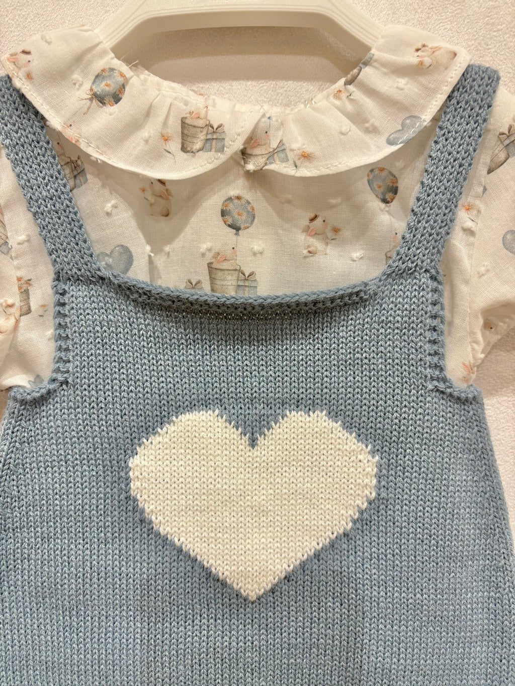 conjunto ranita punto azul