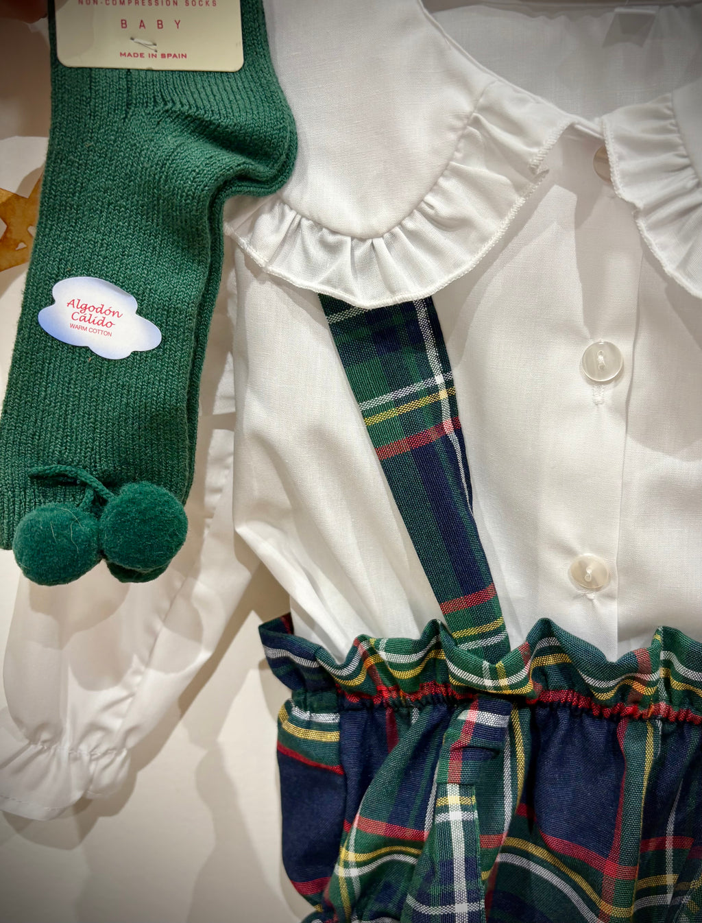 Conjunto ranita cuadros