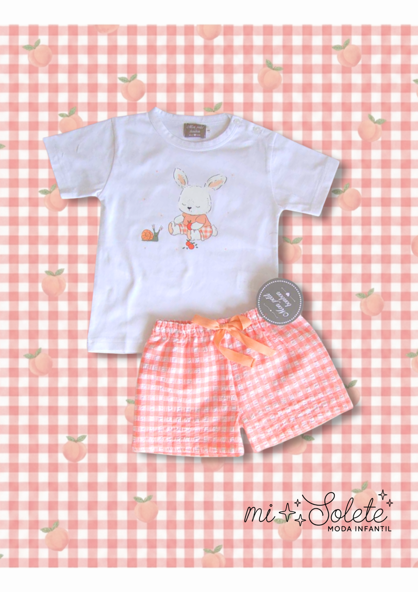 conjunto melocotones niño