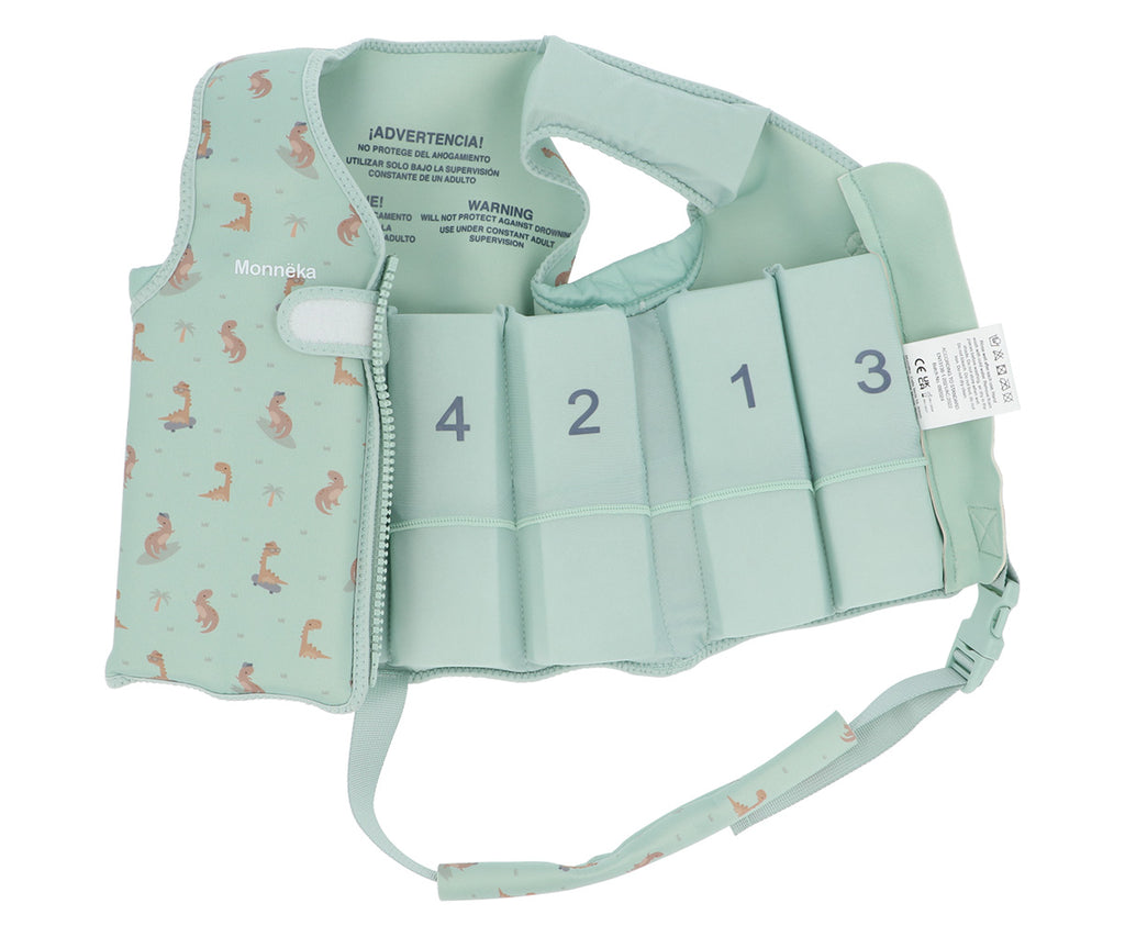 Chaleco Flotador Aprendizaje Cool Dinos 3 a 6