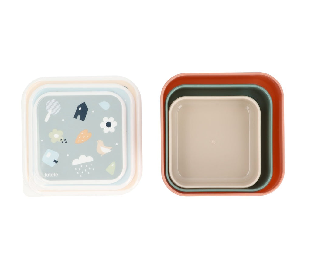 3 CAJAS DE ALMUERZO