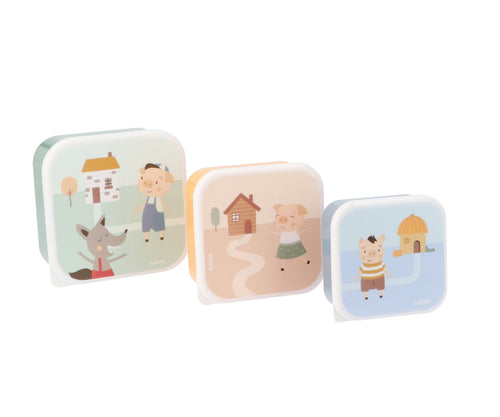3 CAJAS DE ALMUERZO