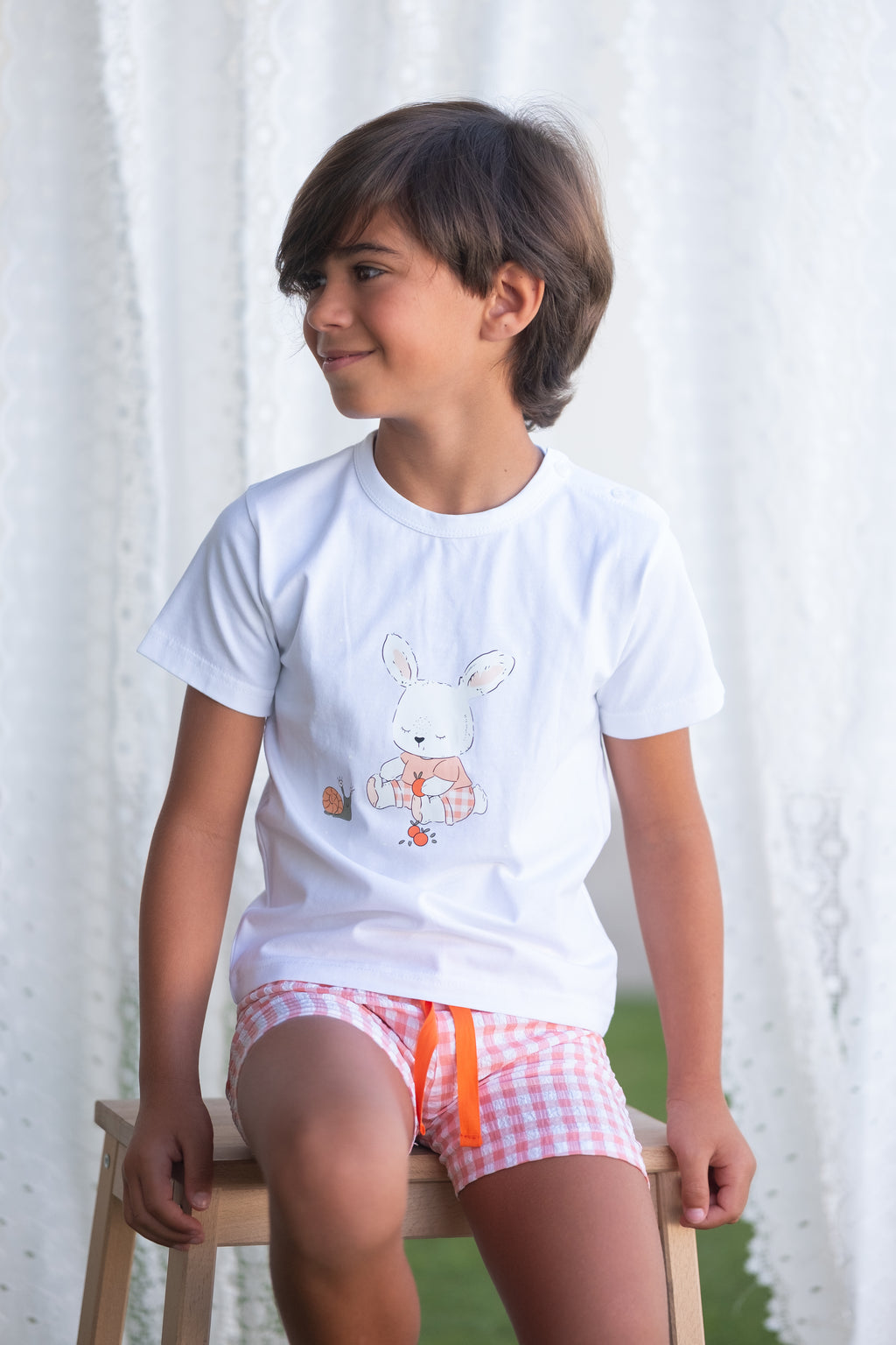 conjunto melocotones niño