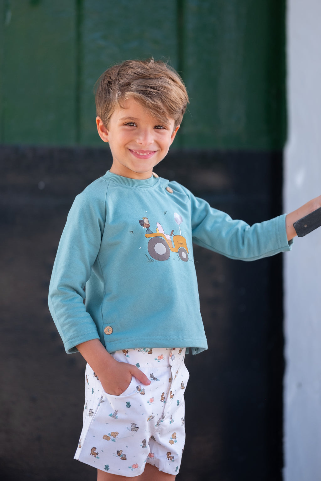 CONJUNTO NIÑO GRANJA