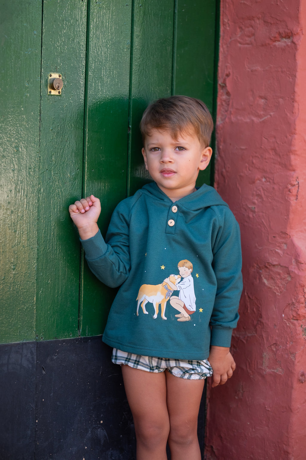 Conjunto lurex verde niño