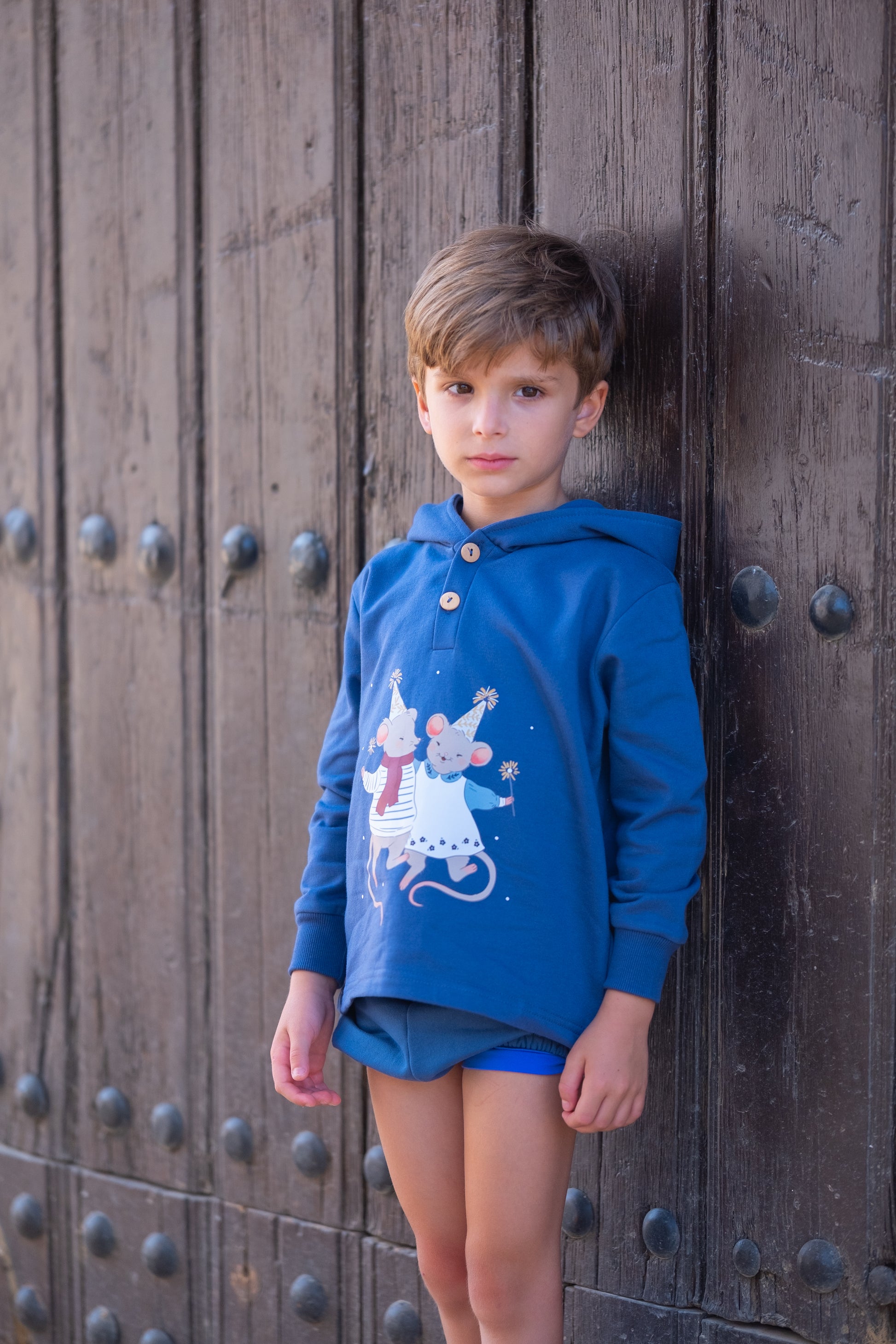 SUDADERA FELPA NIÑO RATONCITOS