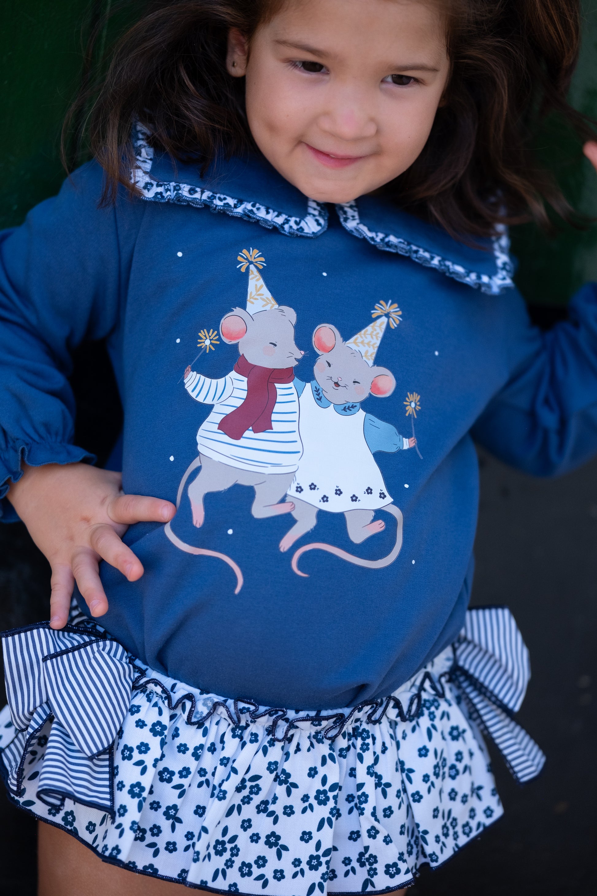 SUDADERA NIÑA RATONCITOS