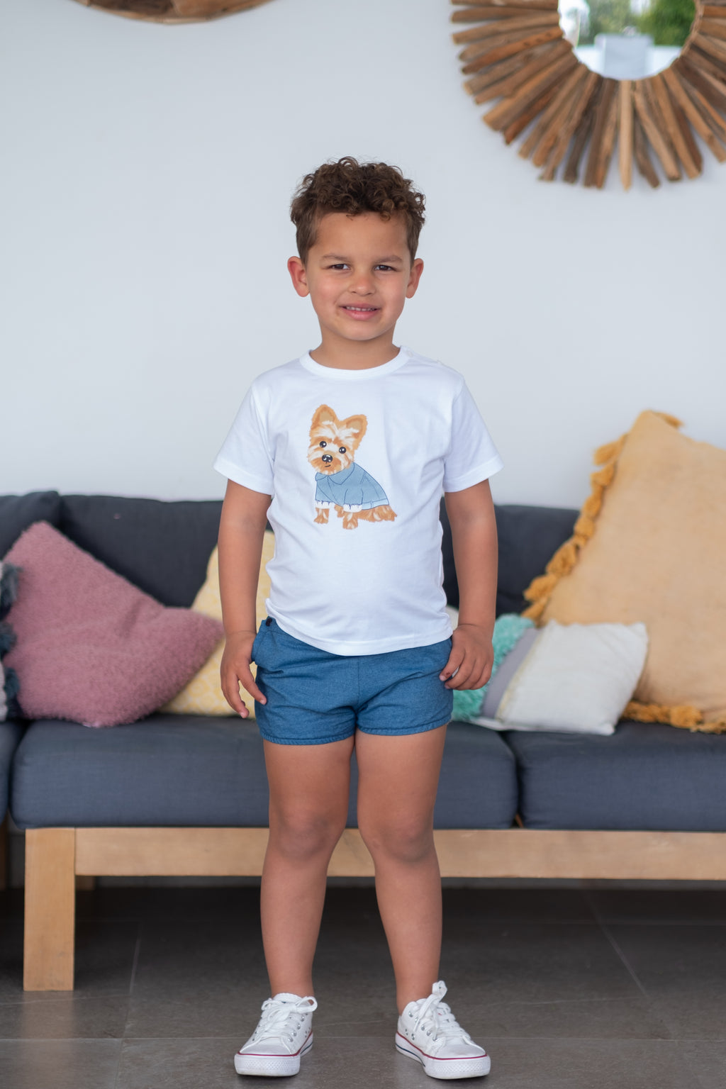 BERMUDA NIÑO DENIM