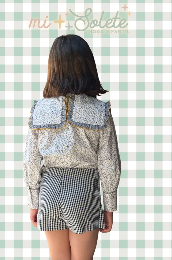 conjunto vichy La Peppa niña