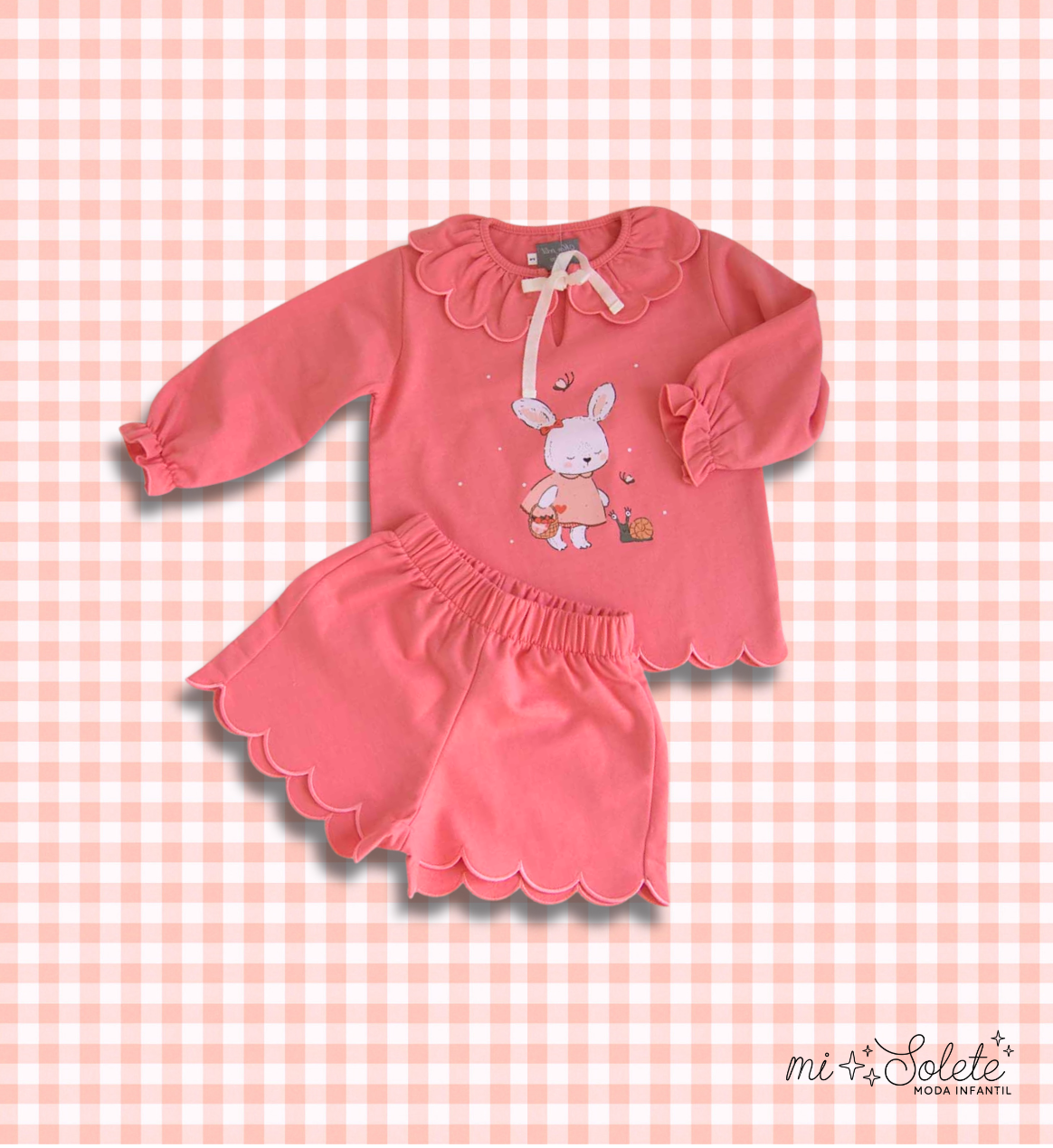 CONJUNTO FELPA  CONEJO