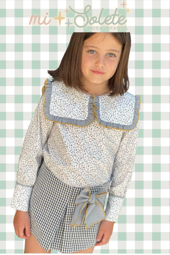 conjunto vichy La Peppa niña