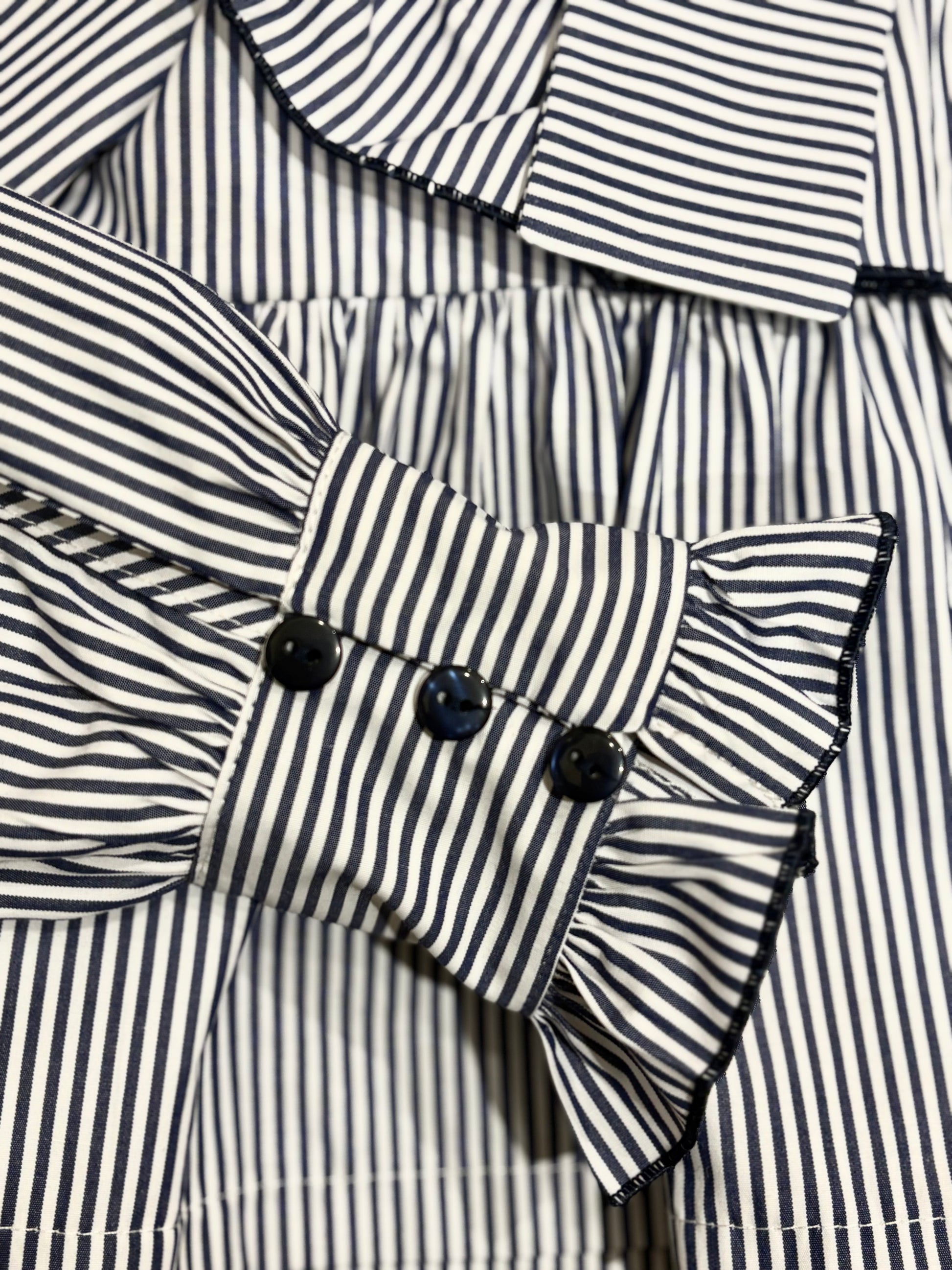 Conjunto blusa rayas