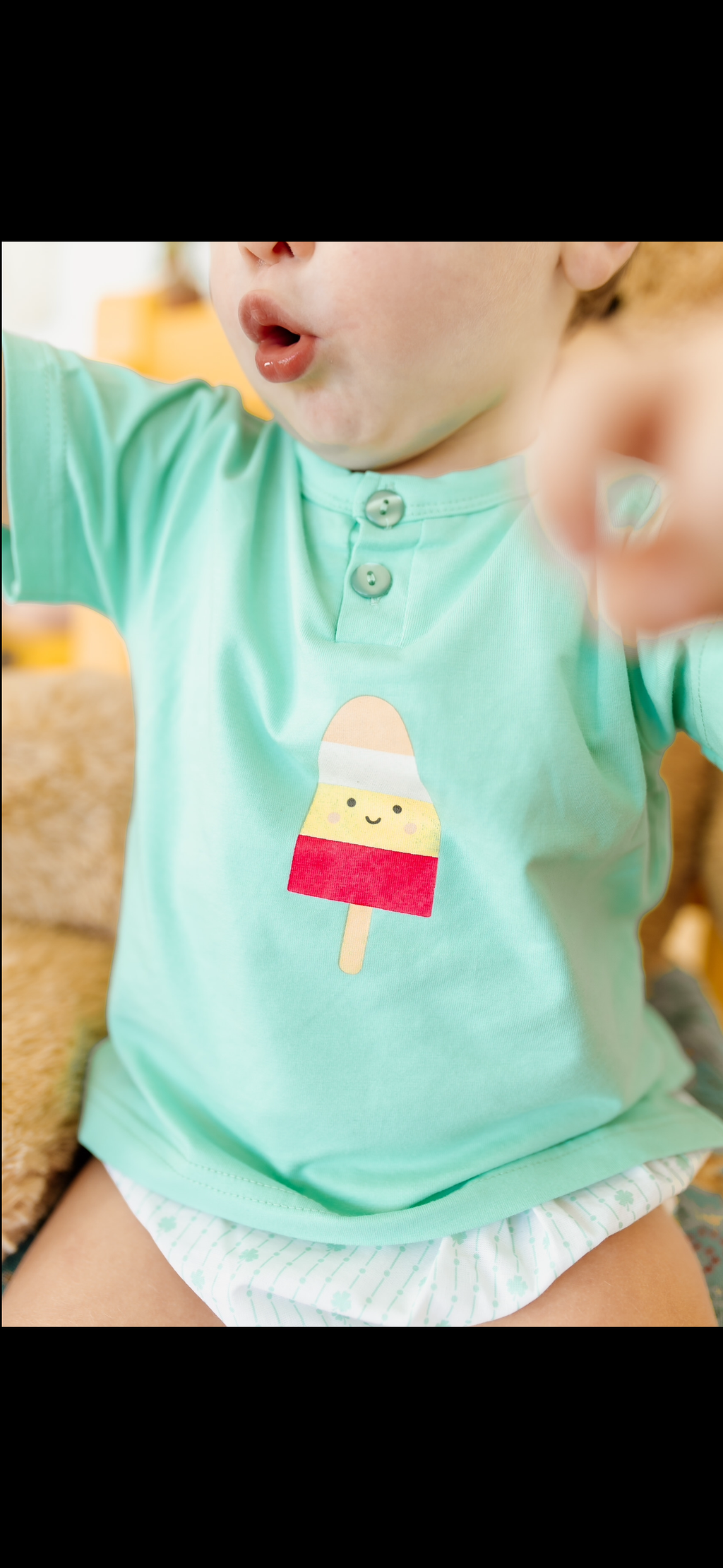 Conjunto dos piezas camiseta helado