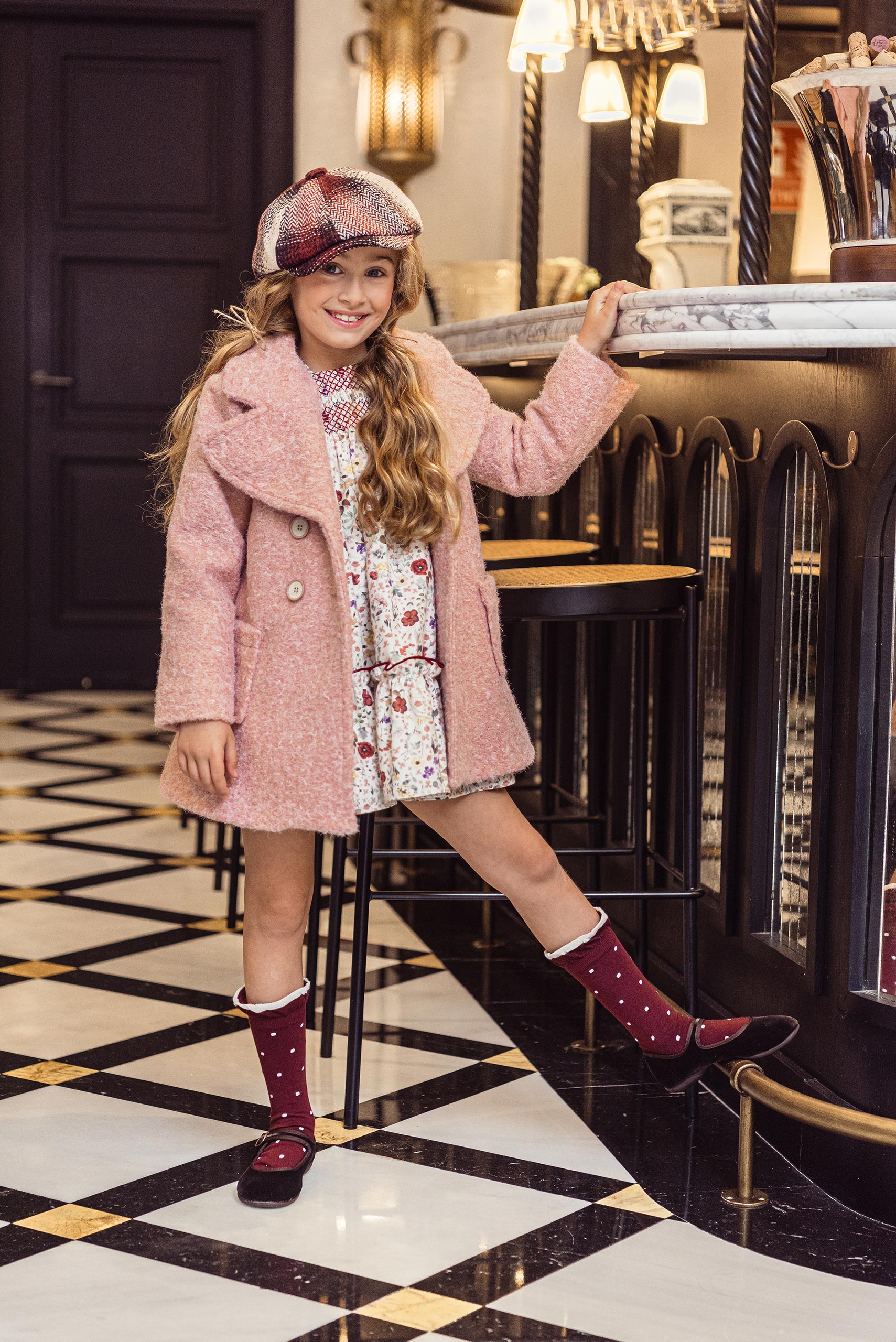 ABRIGO INFANTIL BAGUILLA ROSA O CRUDO