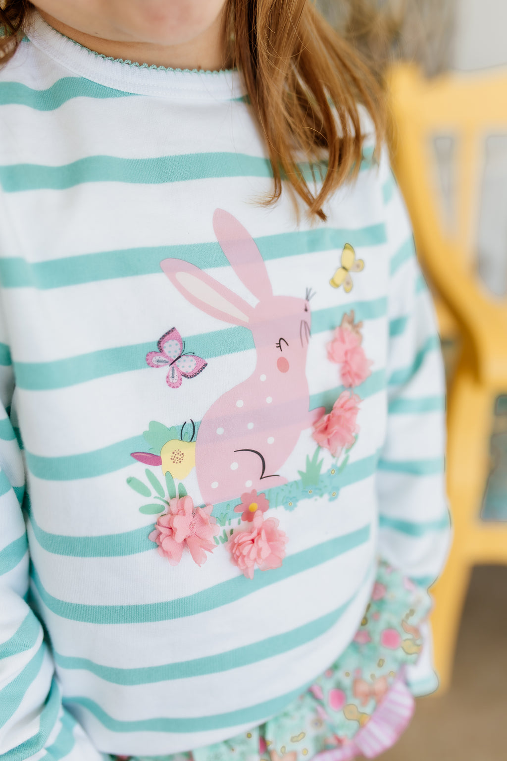 SUDADERA NIÑA BB RAYAS CONEJO