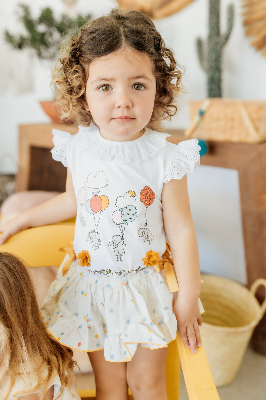 CAMISETA Y BRAGUITA FALDA GLOBOS