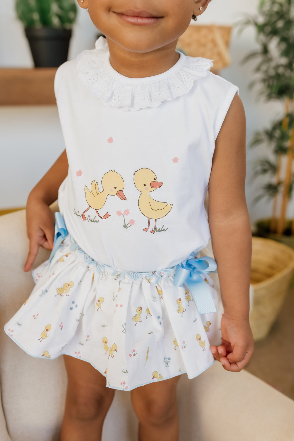 CAMISETA Y BRAGUITA PATITOS