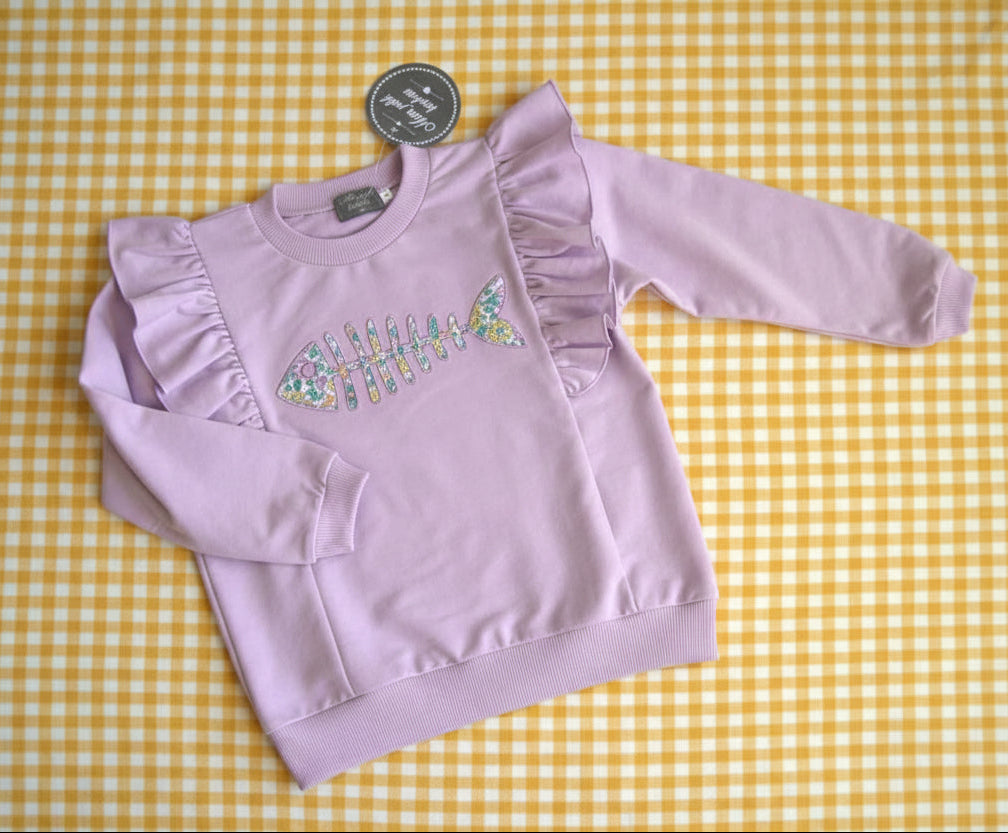 Sudadera lila raspa liberty