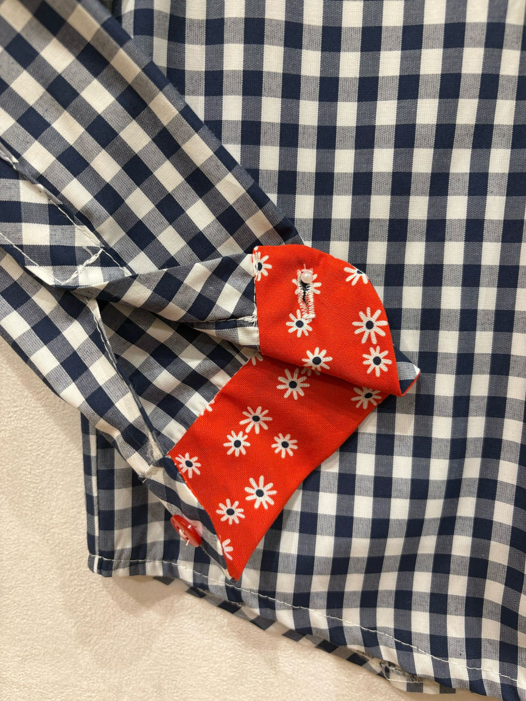 CAMISA VICHY AZUL MARINO